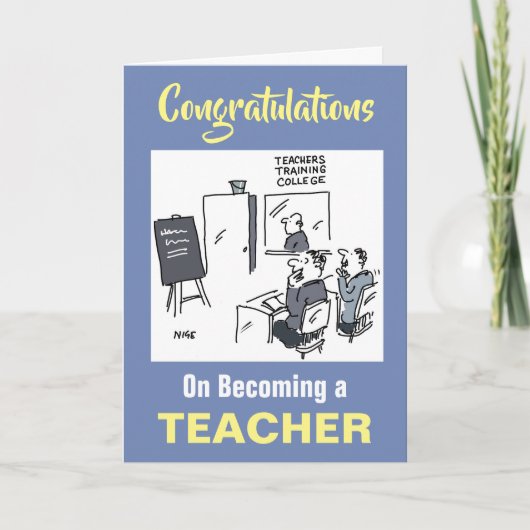 Gefeliciteerd dat u docent bent geworden kaart (Voorkant)