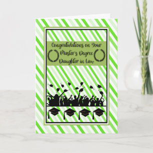 Gefeliciteerd Daughter in Law on Master's Degree Kaart