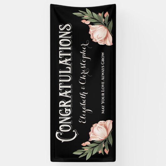 Gefeliciteerd de bloemen van de Partij van de Over Spandoek (Verticaal)