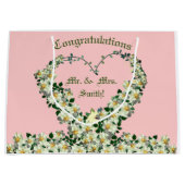 Gefeliciteerd! - de heer en mevrouw Gift Bag Groot Cadeauzakje (Voorkant)