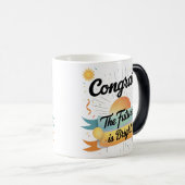 Gefeliciteerd, de toekomst is helder | Magic Revea Magische Mok (Voorkant rechts)