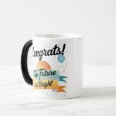 Gefeliciteerd, de toekomst is helder | Magic Revea Magische Mok (Voorkant links)