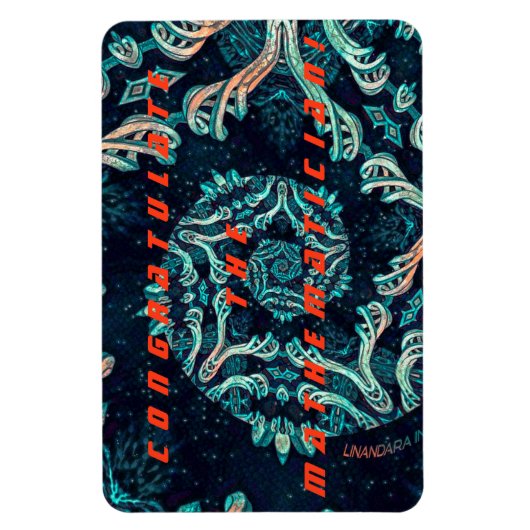 Gefeliciteerd de wiskundige! magneet (Verticaal)