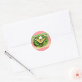 Gefeliciteerd Debut Swallowtail Butterfly Items Ronde Sticker (Envelop)