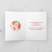 Gefeliciteerd. December Baby Jongen Feestdagen Kaart (Binnen)