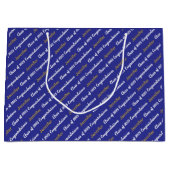 Gefeliciteerd Deep Blue White Gold Class van 2025 Groot Cadeauzakje (Voorkant)