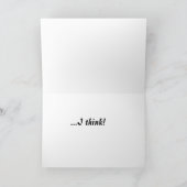 Gefeliciteerd... denk ik. Weddenskaart Kaart (Binnen)