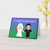 Gefeliciteerd... denk ik. Weddenskaart Kaart (Gele Bloem)