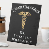 Gefeliciteerd Dentist Nurse Doctor Medical Reclamebord Met Voetstuk (Insitu)