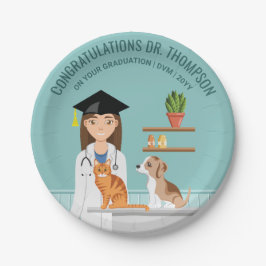 Gefeliciteerd dierenarts Doctor DVM afstuderen Papieren Bordje