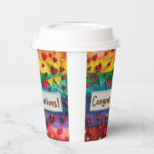 Gefeliciteerd Digitale Kunst Papieren Bekers (Links)