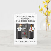 Gefeliciteerd Diploma Informatica Kaart (Gele Bloem)