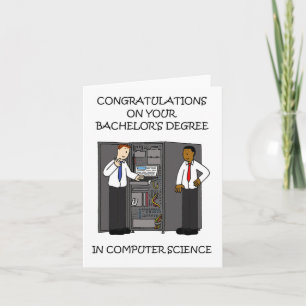 Gefeliciteerd Diploma Informatica Kaart