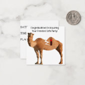 Gefeliciteerd Divorce Party Kaart Notitiekaartje (Voorkant / Achterkant in situ)