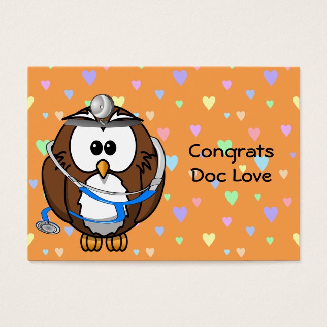 gefeliciteerd Doc Love Visitekaartjes (Voorkant)