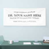 Gefeliciteerd Doctor in de Beroepstherapie Spandoek (Beurs)
