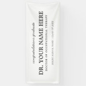 Gefeliciteerd Doctor in de Beroepstherapie Spandoek (Verticaal)