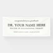 Gefeliciteerd Doctor in de Beroepstherapie Spandoek (Horizontaal)