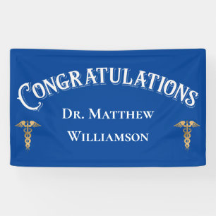 Gefeliciteerd, Doctor Medical Afstuderen Spandoek