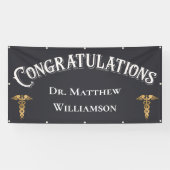 Gefeliciteerd, Doctor Medical Afstuderen Spandoek (Horizontaal)