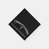 Gefeliciteerd Doctor Physician Caduceus Gold Servet (Hoek)