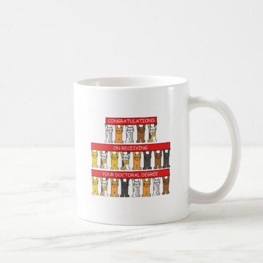 Gefeliciteerd doctoraatsgraad koffiemok (Rechts)