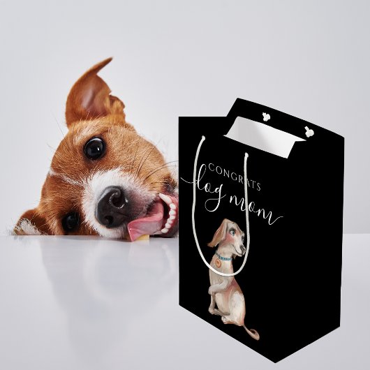 Gefeliciteerd Dog Mam Gift Bag Medium Cadeauzakje