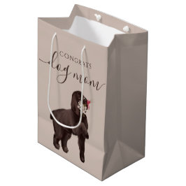 Gefeliciteerd Dog Mam Gift Bag Medium Cadeauzakje