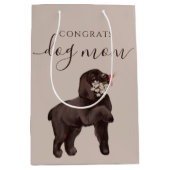 Gefeliciteerd Dog Mam Gift Bag Medium Cadeauzakje (Voorkant)