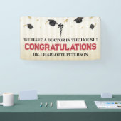 Gefeliciteerd Dokter Afstuderen Geneeskunde Spandoek (Beurs)