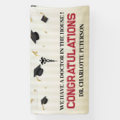 Gefeliciteerd Dokter Afstuderen Geneeskunde Spandoek (Verticaal)