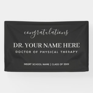 Gefeliciteerd dokter Fysieke Therapie DPT Spandoek