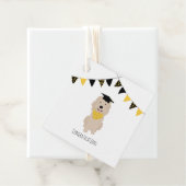 Gefeliciteerd Doodle Dog Graduation Cap Bedankjes Labels (In situ)
