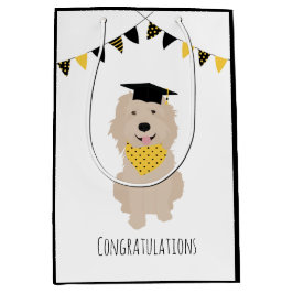 Gefeliciteerd Doodle Dog Graduation Cap Medium Cadeauzakje