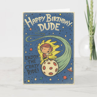 Gefeliciteerd dude - kaart voor hem