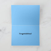 Gefeliciteerd: Eagle & Blue Sky Kaart (Binnen)