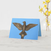 Gefeliciteerd: Eagle & Blue Sky Kaart (Gele Bloem)