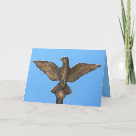 Gefeliciteerd: Eagle & Blue Sky Kaart (Voorkant)