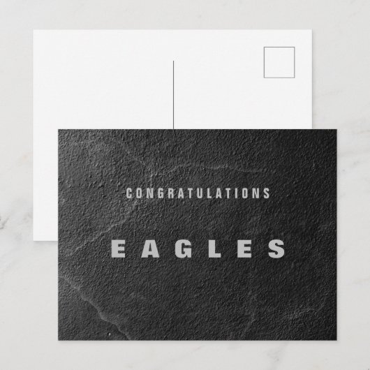 Gefeliciteerd Eagle Briefkaart (Voorkant / Achterkant)