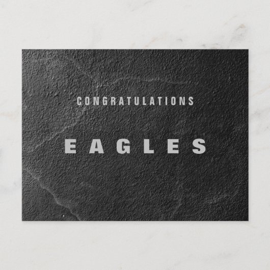 Gefeliciteerd Eagle Briefkaart (Voorkant)