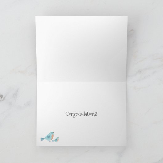 Gefeliciteerd, een beetje Birdie vertelde me een v Kaart (Binnen)