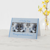 Gefeliciteerd!, een jongetje kaart (Gele Bloem)