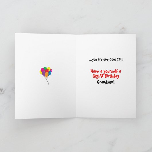 Gefeliciteerd | Een koele kat Kaart (Binnen)