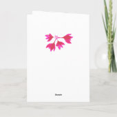 Gefeliciteerd een meisje customizable names kaart (Achterkant)