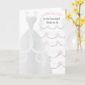 Gefeliciteerd, een prachtige bruid in wording kaart (Gele Bloem)