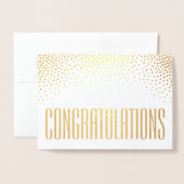 Gefeliciteerd Eenvoudige Moderne Minimalistische G Folie Kaarten (Voorkant met envelop)