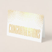 Gefeliciteerd Eenvoudige Moderne Minimalistische G Folie Kaarten (Voorkant)