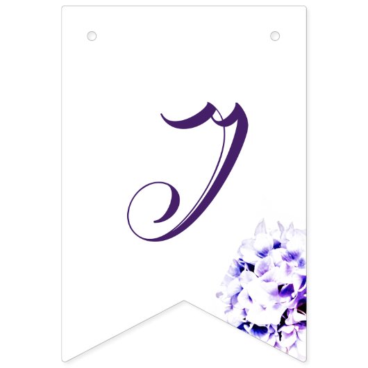 Gefeliciteerd Elegant Violets Vlaggetjes (Tweede vlag)