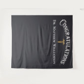 Gefeliciteerd Elegante Dokter Medische Afstuderen Wandkleed (Voorkant (horizontaal))