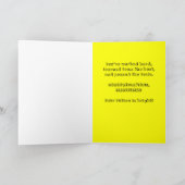 Gefeliciteerd elektricien, de toekomst is helder kaart (Binnen)